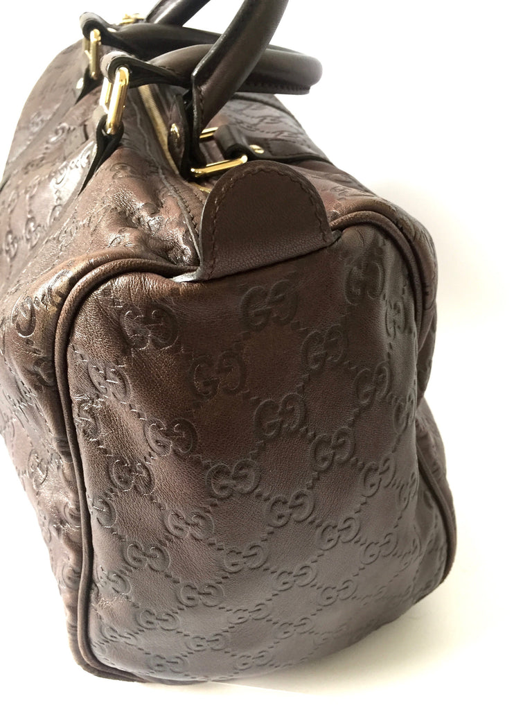 Gucci GG Leather 'Boston' Handbag | Gently Used | - Secret Stash