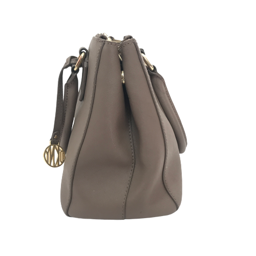 DKNY Taupe Leather Tote | Pre Loved |