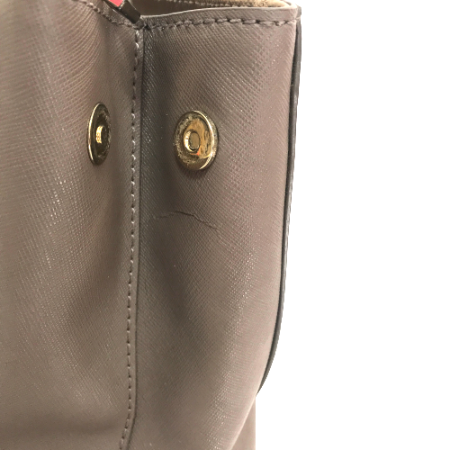 DKNY Taupe Leather Tote | Pre Loved |