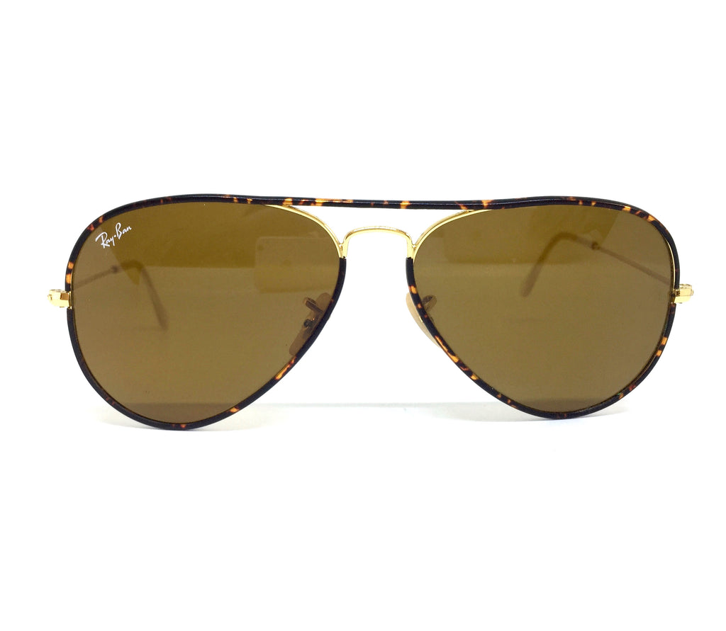 Ray-Ban Aviator Tortoise Brown RB3025 Sunglasses | Pre Loved |