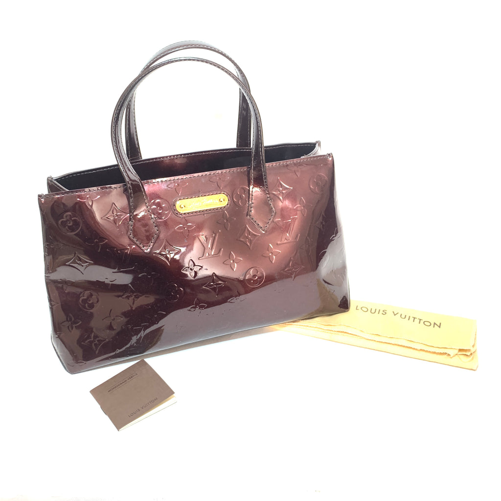 Louis Vuitton Amarante Monogram Vernis Wilshire Bag