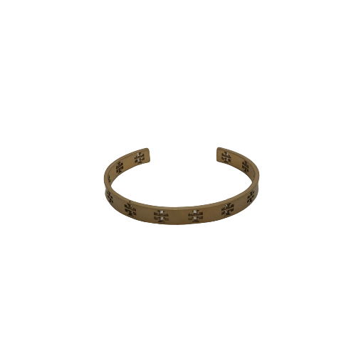 Tory Burch Gold Logo Slim Cuff | Gently Used |