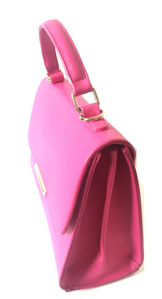 Benetton Textured Pink Satchel Bag | Pre Loved | - Secret Stash