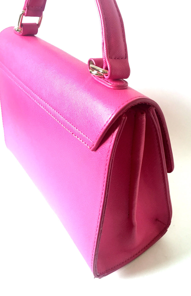 Benetton Textured Pink Satchel Bag | Pre Loved | - Secret Stash