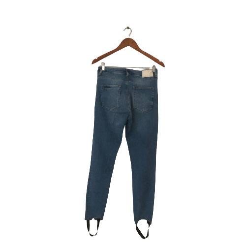 ZARA Blue Denim Skinny Stirrup Jeans | Gently Used |