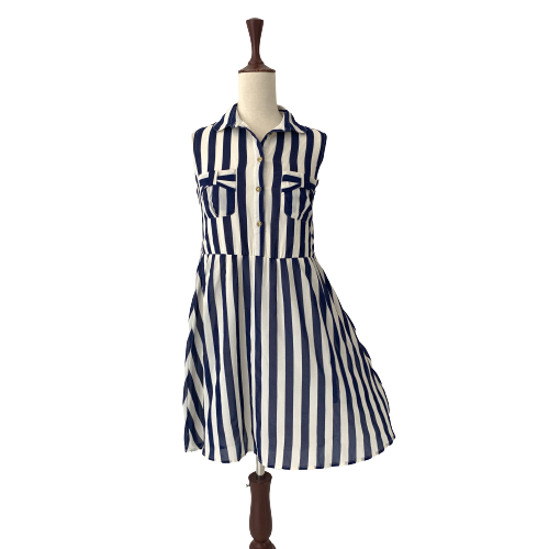Atmosphere Blue & White Striped Dress | Gently Used |