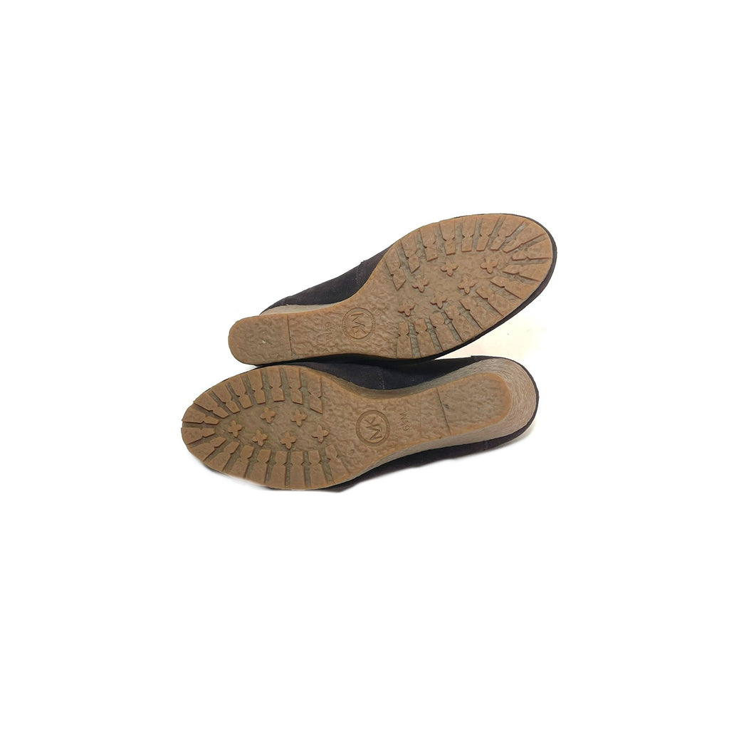 Michael Kors Brown Suede Wedge Loafers | Gently Used |
