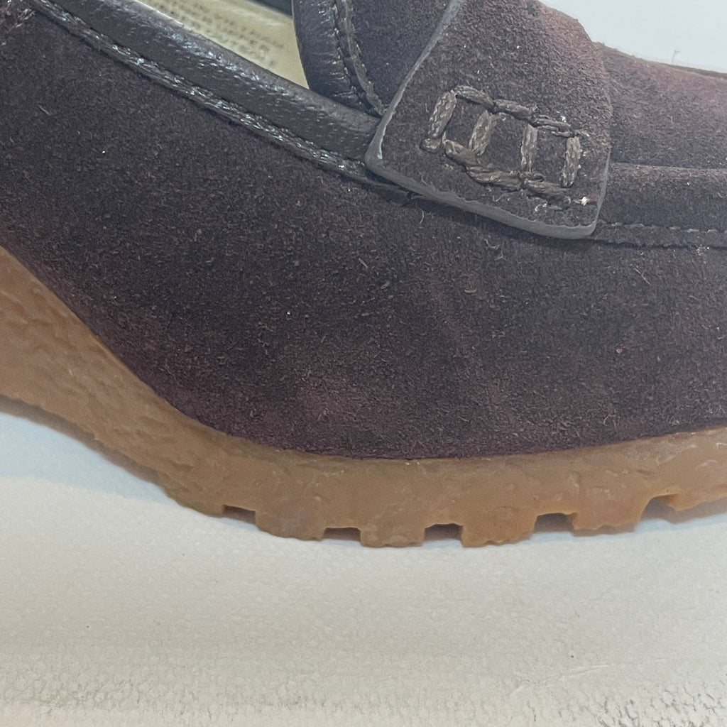 Michael Kors Brown Suede Wedge Loafers | Gently Used |