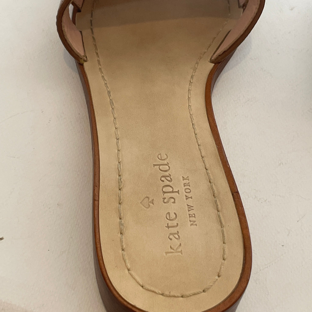 Kate Spade Tan Leather Fringe Sandals | Pre Loved | | Secret Stash
