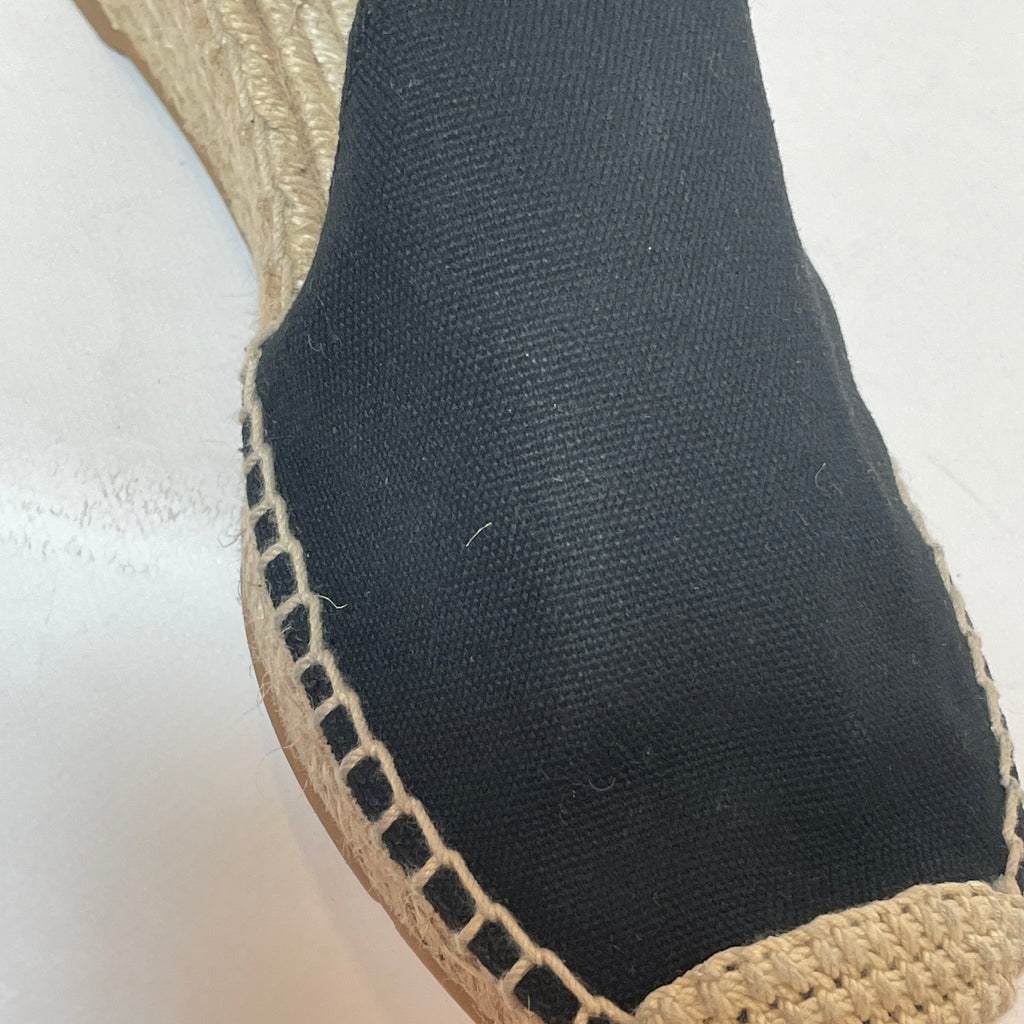 Tory Burch Black Canvas Espadrille Wedges | Gently Used | | Secret Stash