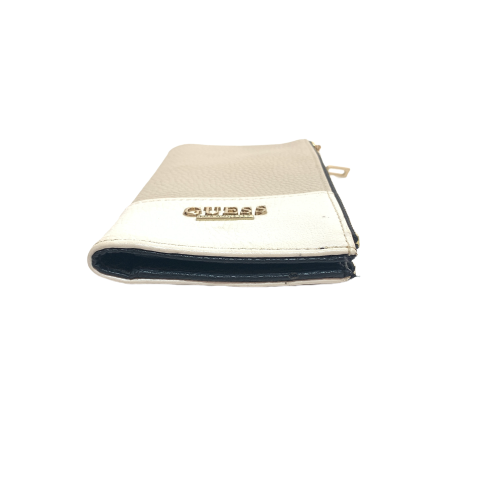 Guess Beige & White Long Wallet | Pre Loved |