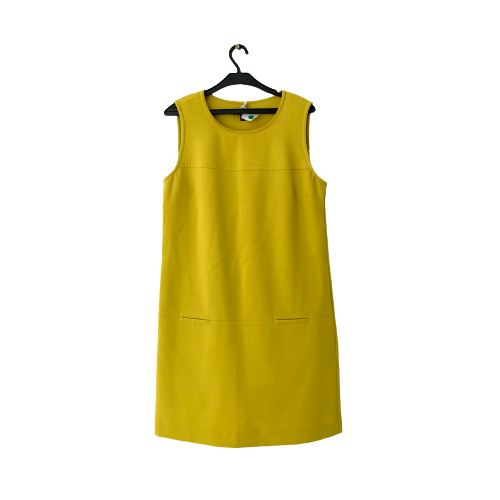 Mexx Lemon Yellow Sleeveless Shift Dress