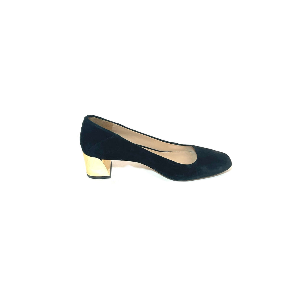 Tory Burch Black Suede Pumps | Pre Loved | | Secret Stash