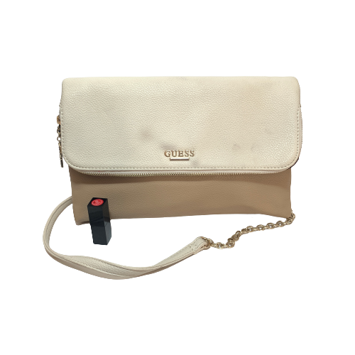 Guess Two-toned Beige & White Crossbody Bag | Pre Loved |