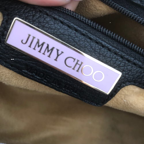 Jimmy Choo Black Leather 'Rosalie' Bag | Pre Loved |
