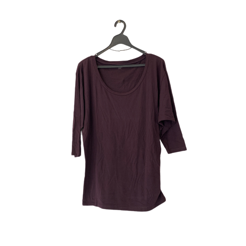 GAP Dark Purple Long-sleeved T-Shirt