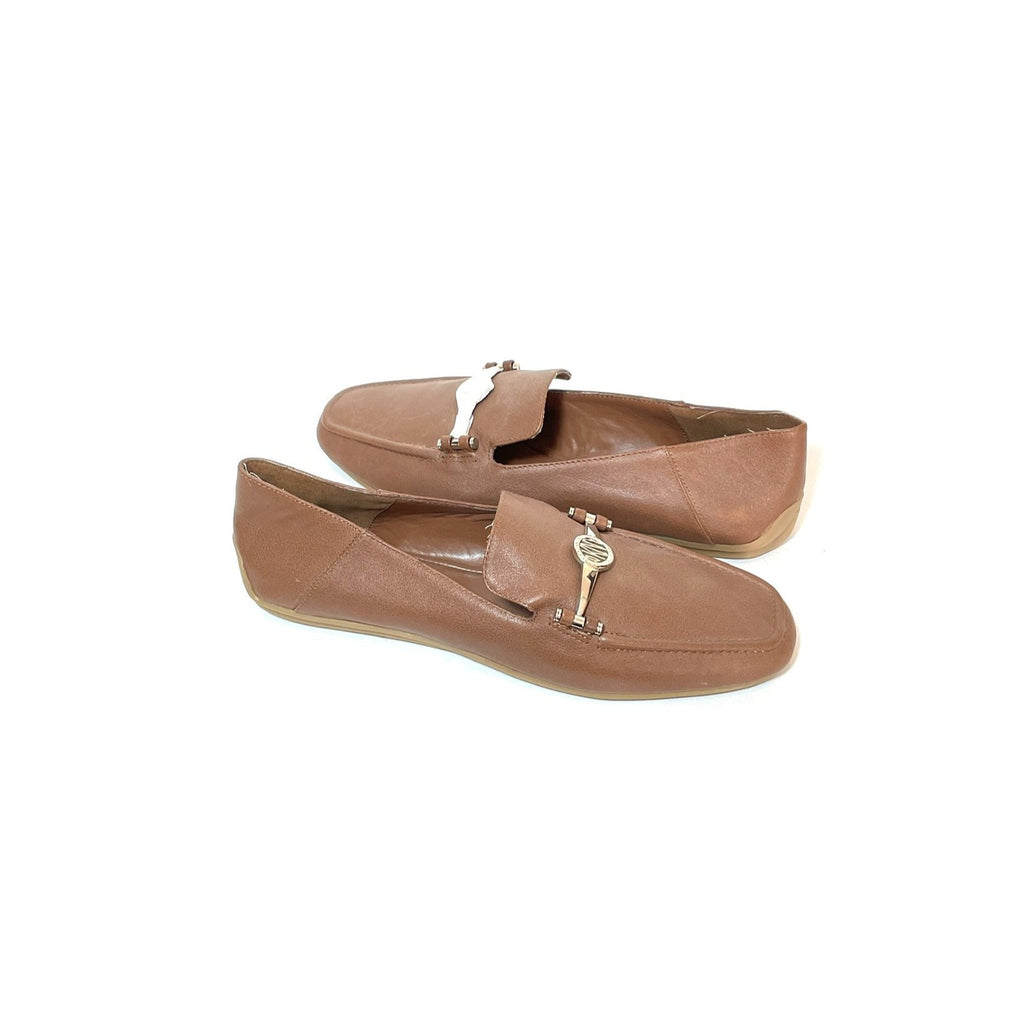 DKNY Brown Leather Loafers | Like New |