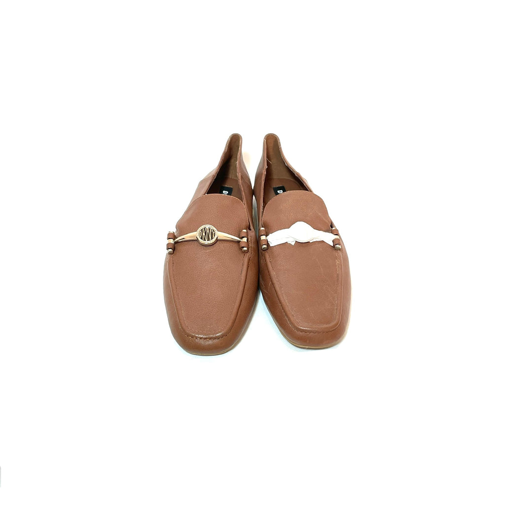 DKNY Brown Leather Loafers | Like New |