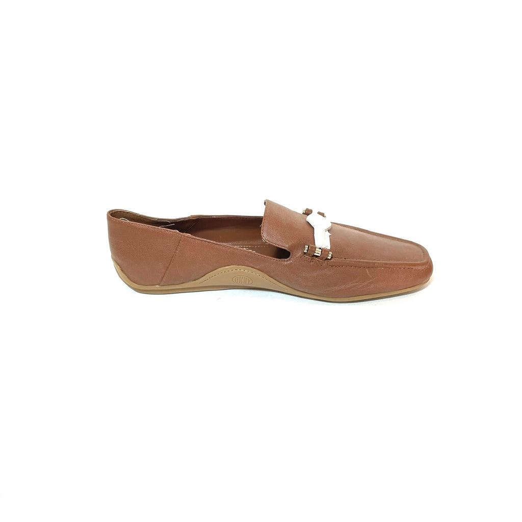 DKNY Brown Leather Loafers | Like New |