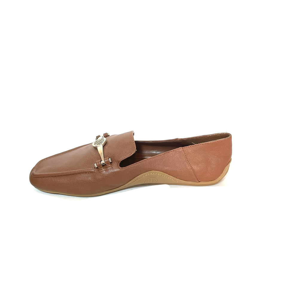 DKNY Brown Leather Loafers | Like New |