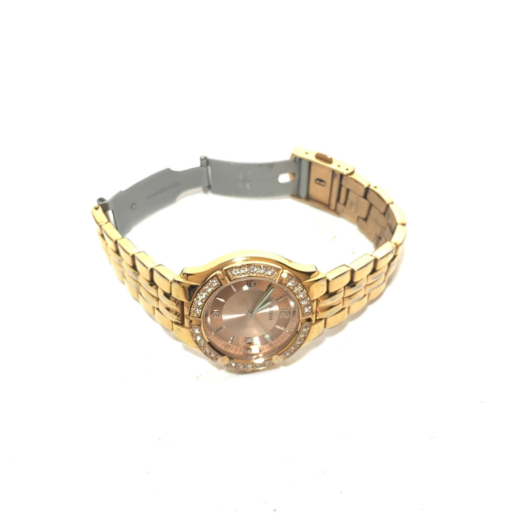 Guess Gold Rhinestone Watch | Pre Loved |