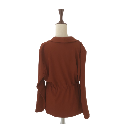 Boohoo Rust Drawstring Slouchy Blazer | Brand New |