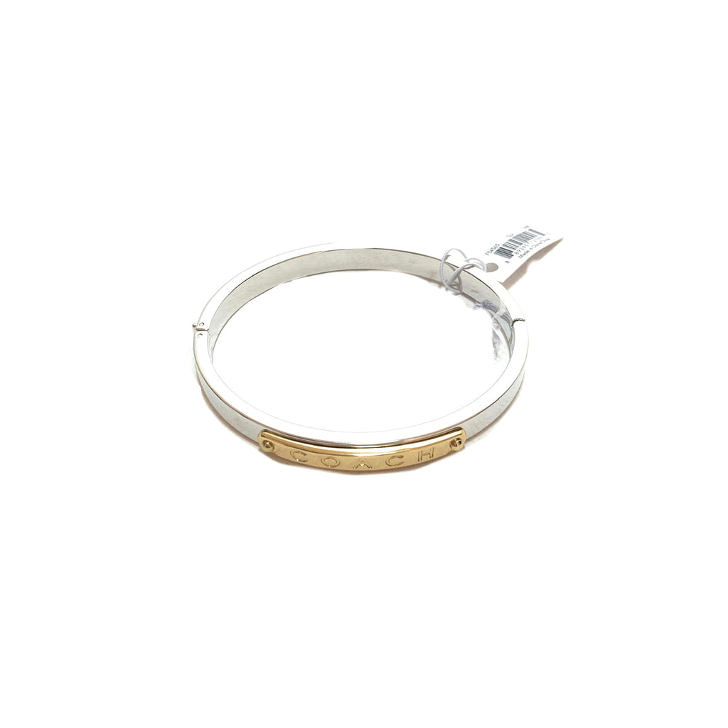 Coach Silver & Gold Logo Bangle | Brand New |