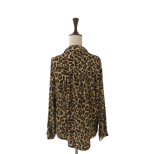 H&M Cheetah Print Collared Shirt | Gently Used |