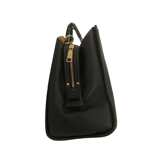 Coach Black Large Leather Convertible Shoulder Bag | Gently Used |