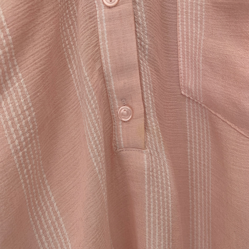 H&M Light Pink & White Striped Shirt | Pre Loved |