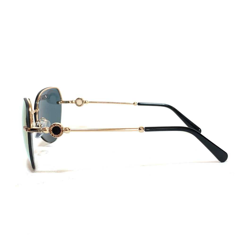 Bvlgari Reflective Rosegold Aviator Sunglasses | Gently Used |