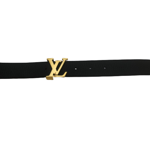 Louis Vuitton Black & Tan Reversible Leather Unisex Belt | Pre Loved |