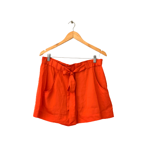 French Connection Orange Silk Shorts