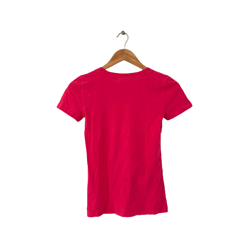 Hollister Pink Printed T-Shirt | Gently Used |