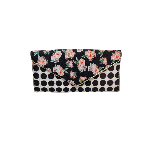 ALDO Polka Dot & Floral Printed Clutch | Pre Loved |