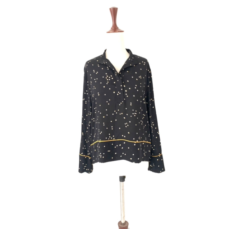 H&M Black Polka Dot Shirt | Gently Used |
