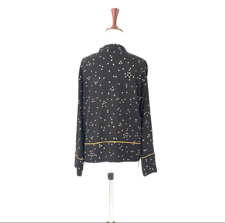 H&M Black Polka Dot Shirt | Gently Used |