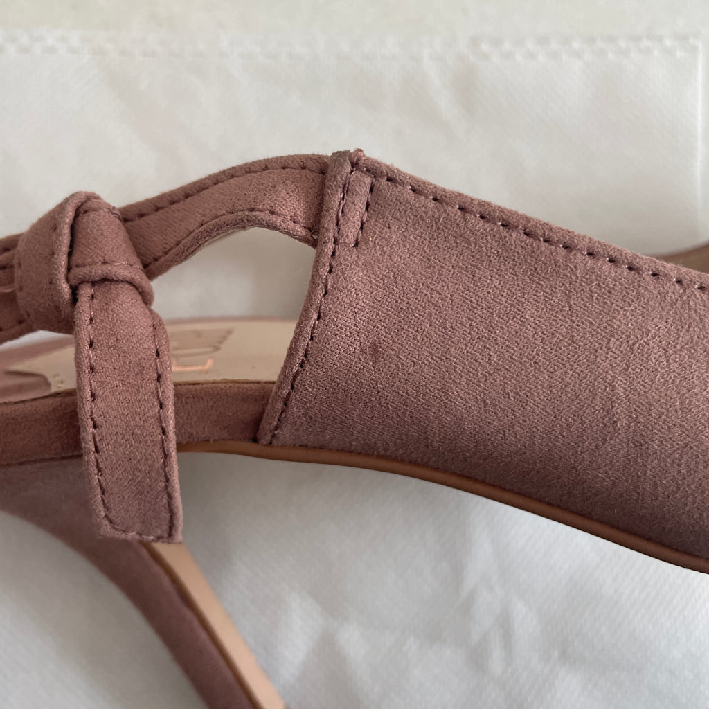 Faith Dusty Pink Pointed Sling-Back Heels | Like New |