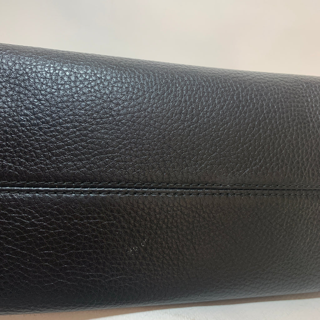Michael Kors Black Pebbled Leather Chain Shoulder Bag | Gently Used |