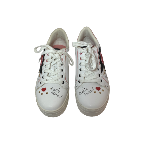 ALDO Graffiti White Sneakers | Pre Loved |