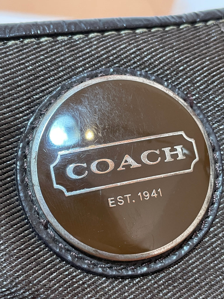 Coach Monogram Beige Crossbody Bag | Pre Loved |