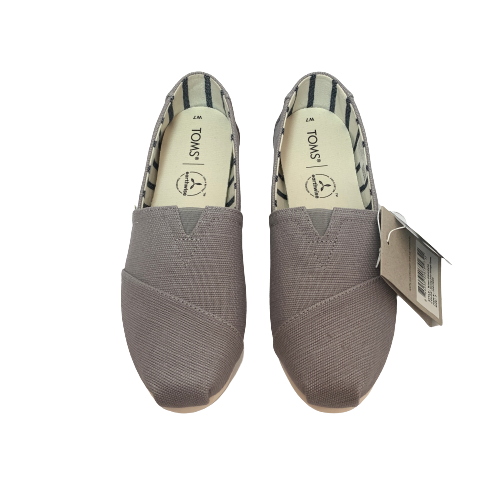 TOMS Alpargata Grey Heritage Canvas Shoes | Brand New |
