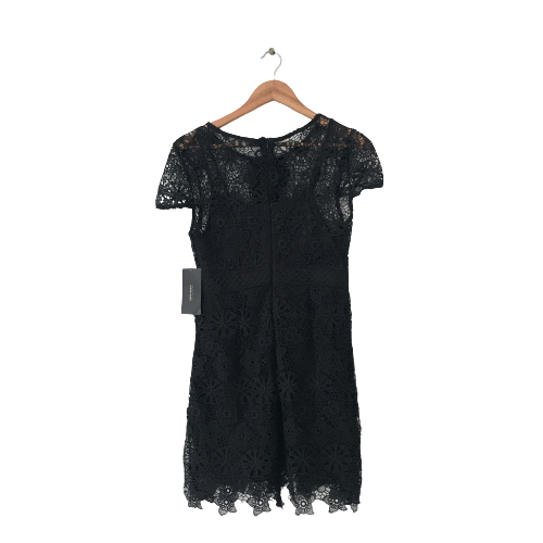 ZARA Black Lace Long Tunic Dress | Brand New |