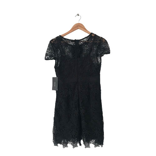 ZARA Black Lace Long Tunic Dress