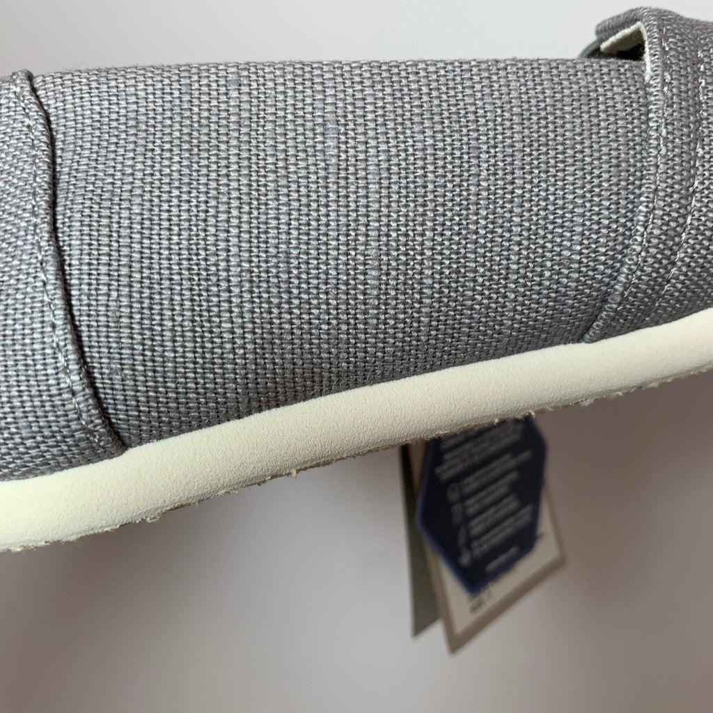 TOMS Alpargata Grey Heritage Canvas Shoes | Brand New |