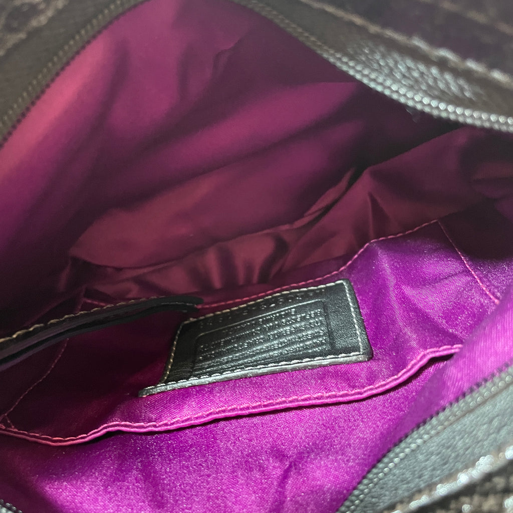 Coach Black Leather Mini Hobo Bag | Pre Loved |