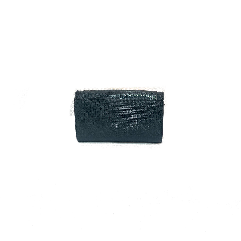 Guess Black Monogram Wallet-on-Chain | Gently Used |