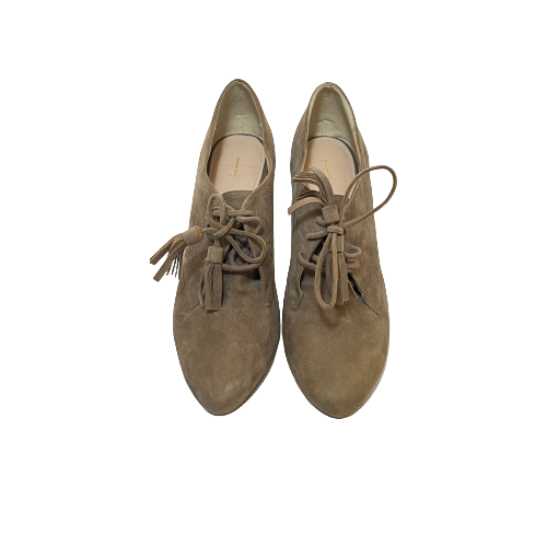 Jasper Conran Khaki Suede Lace-up Heels | Gently Used |