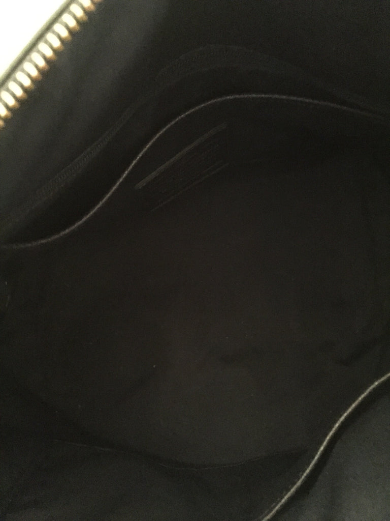 Coach Navy Blue/ Black Leather Tote Bag | Gently Used | - Secret Stash