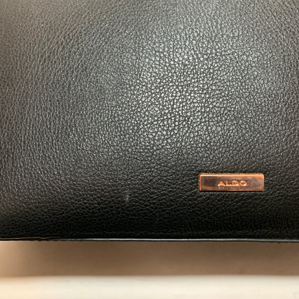 ALDO Black & Snakeskin Dome Tote | Gently Used |